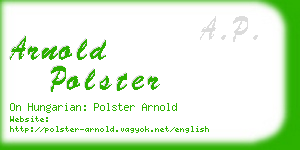 arnold polster business card